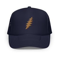 grateful dead lightning bolt foam trucker hat, gratefuldead hat