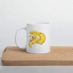 sleepy pikachu mug