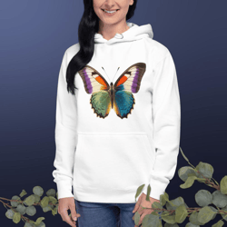 Monarch butterfly graphic print design illustration monarch Butterfly motif Бабочка-монарх Monarque papillon Unisex Hoodie