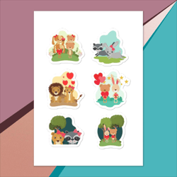 Sticker sheet | Animals Stickers
