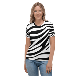 Zebra Skin Seamless Pattern Women's T-shirt