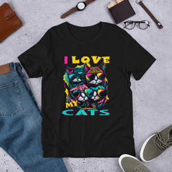 I Love My Cats Unisex t-shirt