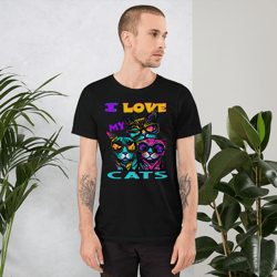 I LOVE MY CATS Unisex t-shirt