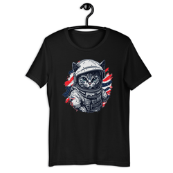 Astronaut Cat Named Mabel Unisex t-shirt