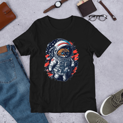 Astronaut Cat Named Oscar Unisex t-shirt