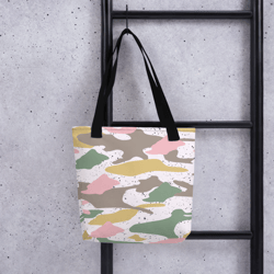 Modern Girly Camo Mix Colored Seamless Pattern Tote bag