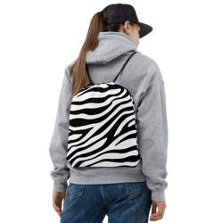 Zebra Skin Seamless Pattern Drawstring bag