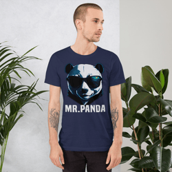 MR.Panda Had in Sunglasses Unisex t-shirt