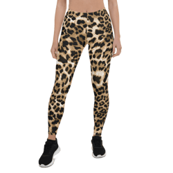 Leopard Print Animal Skin Pattern Leggings