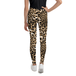 Leopard Print Animal Skin Pattern Youth Leggings