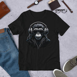 Dj Monkey Unisex t-shirt