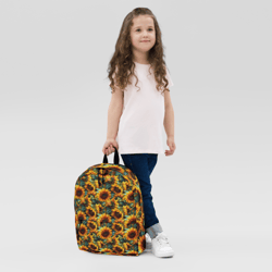 Sunflowers Watercolor Floral Painting Backpack