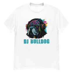 DJ Bulldog in Headphones Men's classic tee