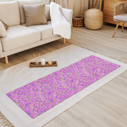 pink yellow blue modern mozaic seamless pattern yoga mat