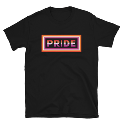 Pride Lesbian Flag Frame Short-Sleeve Unisex T-Shirt