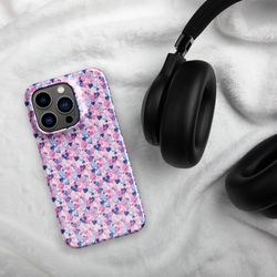 Cartoon Love Hearts Pattern Snap case for iPhone®