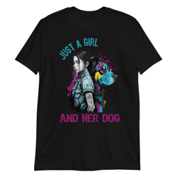 Just A Girl And Her Dog Short-Sleeve Unisex T-Shirt
