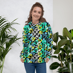 turning point abstract pattern unisex hoodie