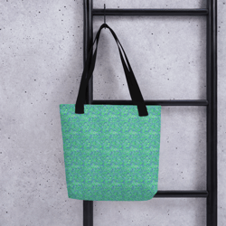 Green and Blue Modern Mozaic Tote bag