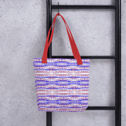 Fourth of July Fragmented Pattern Tote bag