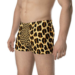 Leopard Skin Animal Print Seamless Pattern Boxer Briefs