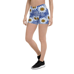 Daisy Flowers Floral Pattern Shorts