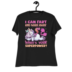 Funny Farting Unicorn Women's Relaxed T-Shirt
