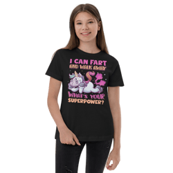 Funny Farting Unicorn Youth jersey t-shirt