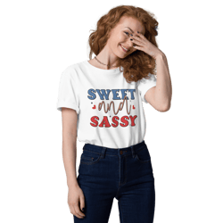 Sweet and Sassy Unisex organic cotton t-shirt