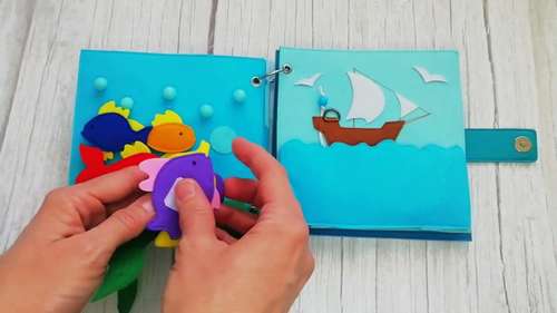 Quiet Book Sea Page  Updated Tutorial 