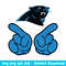 Carolina Panthers Hand Two Svg, Carolina Panthers Svg, NFL Svg, Png Dxf Eps Digital File.jpeg
