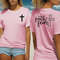 Christian Bible quote Tee Shirt - , Jesus shirt, Gift for Christian woman, Christian Tee - Faith and fear.jpg