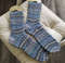 Blue-openwork-womens-hand-knitted-socks-1