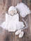 Newborn Girl Photography Ruffle Trim Bodysuit Ruffle Hem Dress & Hat Shoes Headband Pillow Photography Set (4).jpg