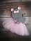 Newborn Girl Photography Prop Mesh Ruffle Hem Flared Knit Dress Hat Photography Set 2Pcs (2).jpg