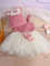 Newborn Girl Photography Prop Mesh Ruffle Hem Flared Knit Dress Hat Photography Set 2Pcs (9).jpg