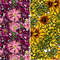 Seamless-Flowers-Yellow-Burgundy-Wallpaper