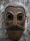 viking celtic mask carved wooden mask