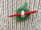 Green wood shawl pin Knitting scarf stick Wooden scarf pin.jpg