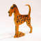 Figurine wood Irish Terrier