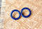 Royal blue hoop earrings round wooden studs 3.jpg