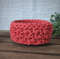 Small-Crochet basket-for-home-cherry color-for cosmetics-for small things-Crochet decor-basket for decoration-home decor-2.jpg