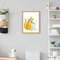 Orange White Cat Print Cat Decor Cat Art Home Wall-6.jpg
