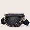 2 Women Mini Chain Decor Quilted Fanny Pack.jpg