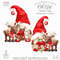 Christmas Red Gnome and reindeer clipart.jpg