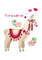 Llama with flowers and hearts. poster A4_1.jpg