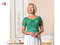Irish Crochet Lace - Green Blouse for Women Floral Print Short Sleeve Summer PDF (8).jpg