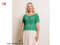 Irish Crochet Lace - Green Blouse for Women Floral Print Short Sleeve Summer PDF (9).jpg