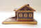 6 Vintage USSR Souvenir wooden lodge with straw  inlaid 1950s.jpg