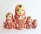 traditional russian dolls matryoshka red